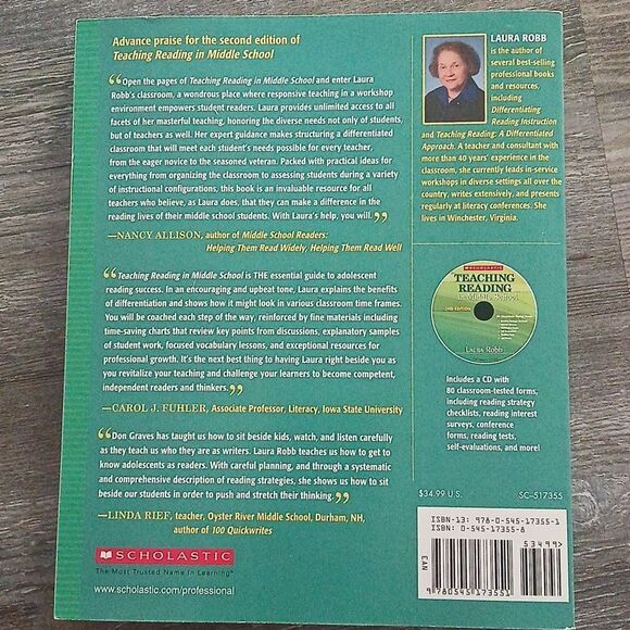 Teaching Reading in Middle School: 2nd Edition:  NEW - Picture 2 of 4